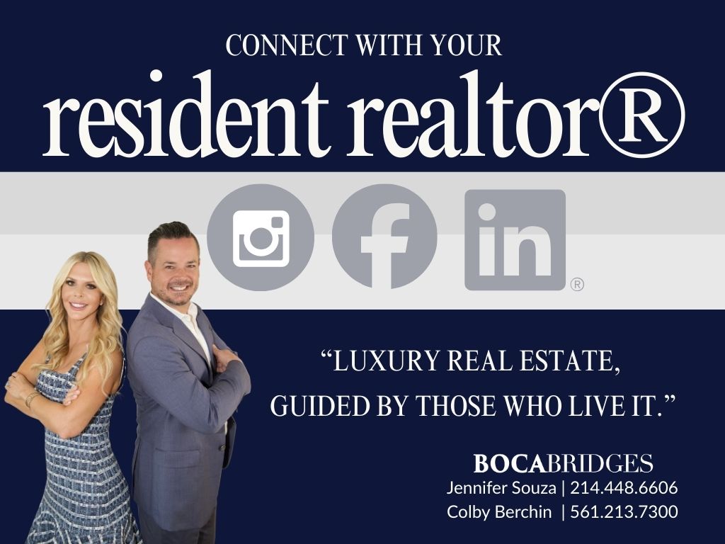 Boca Bridges Featured Resident Realtors Jennifer Souza and Colby Berchin